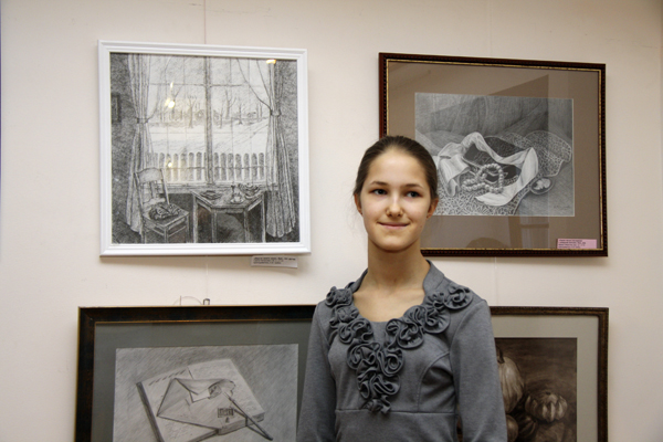Светлана Качанова и ее картина "Вид из моего окна"